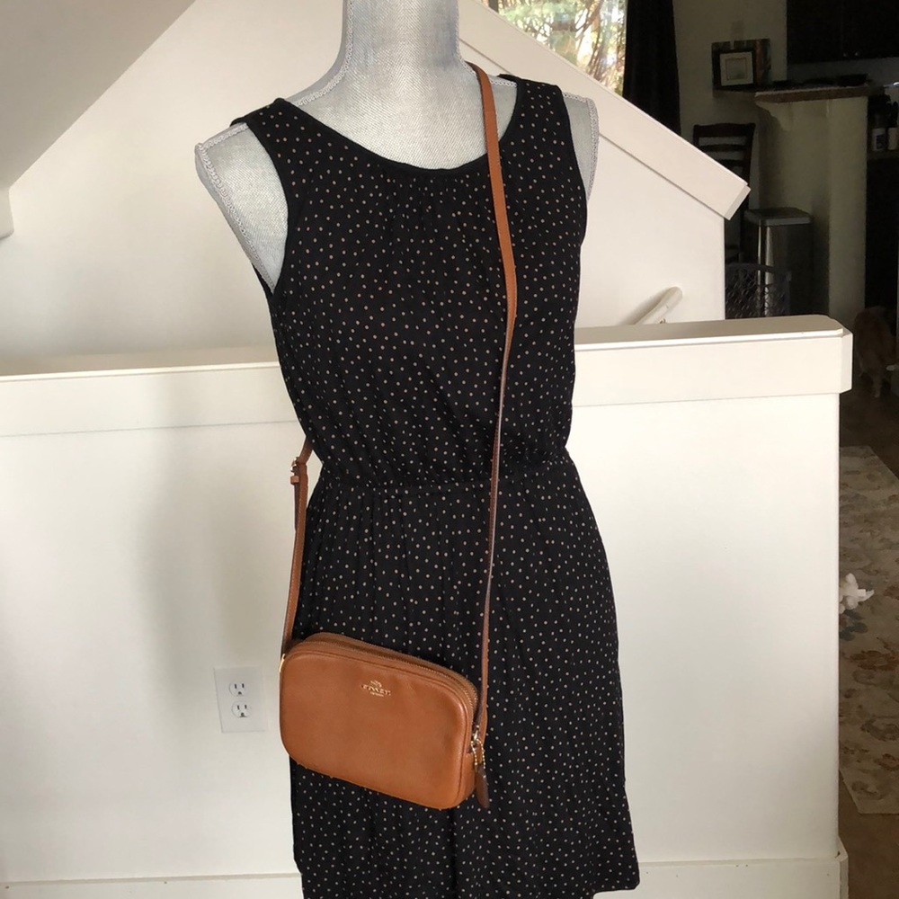 Coach cognac crossbody purse